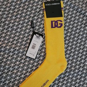 Cotton jacquard socks with DG logo